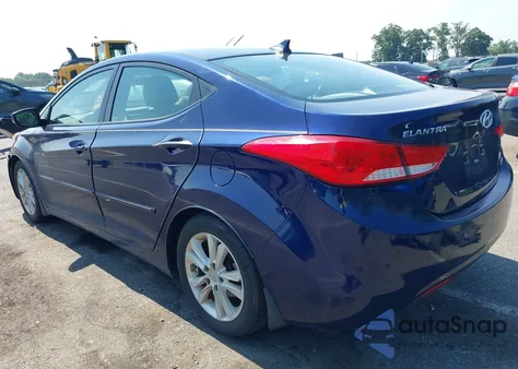 2013 Hyundai Elantra Limited from USA, damaged, VIN 5NPDH4AE9DH415919